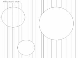 fiche pour compléter des lignes verticales dans des ronds