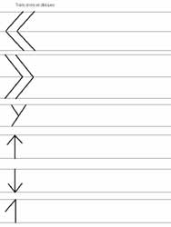 fiche avec des lignes verticales, horizontales, et obliques