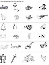 fiche pour distinguer quand on entend o dans les mots