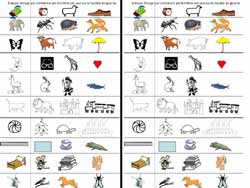 fiche pour trouver des mots commencant par des syllabes identiques