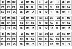 fiche pour jouer au loto des syllabes