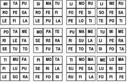 fiche pour jouer au loto des syllabes