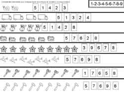 fiche pour compter et faire correspondre le bon chiffre à la quantité