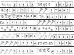 fiche pour compter et faire correspondre le bon chiffre à la quantité