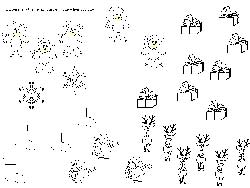 fiche de math pour entourer et regrouper des objets de noël