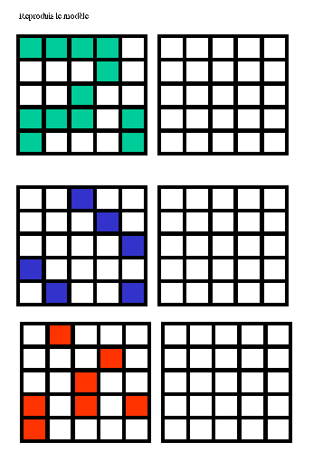 fiche pour se repérer dans des tableaux de différents niveaux