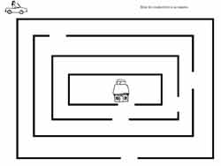 labyrinthe facile avec une maison