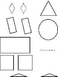 fiche pour reproduire un bonhomme avec des formes géométriques