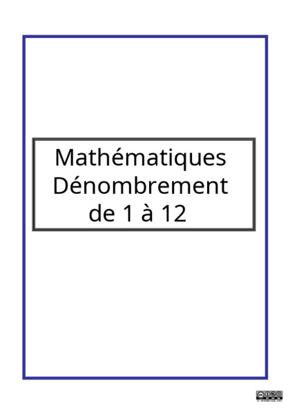 fichier pour dénombrer de 1 à 12