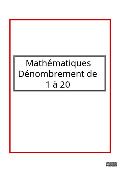 fichier pour dénombrer de 1 à 20